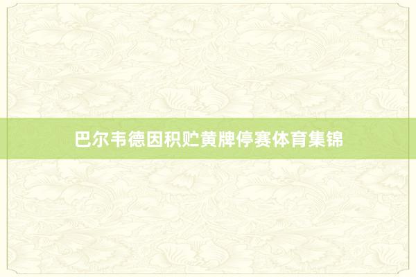 巴尔韦德因积贮黄牌停赛体育集锦