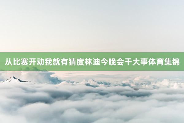从比赛开动我就有猜度林迪今晚会干大事体育集锦